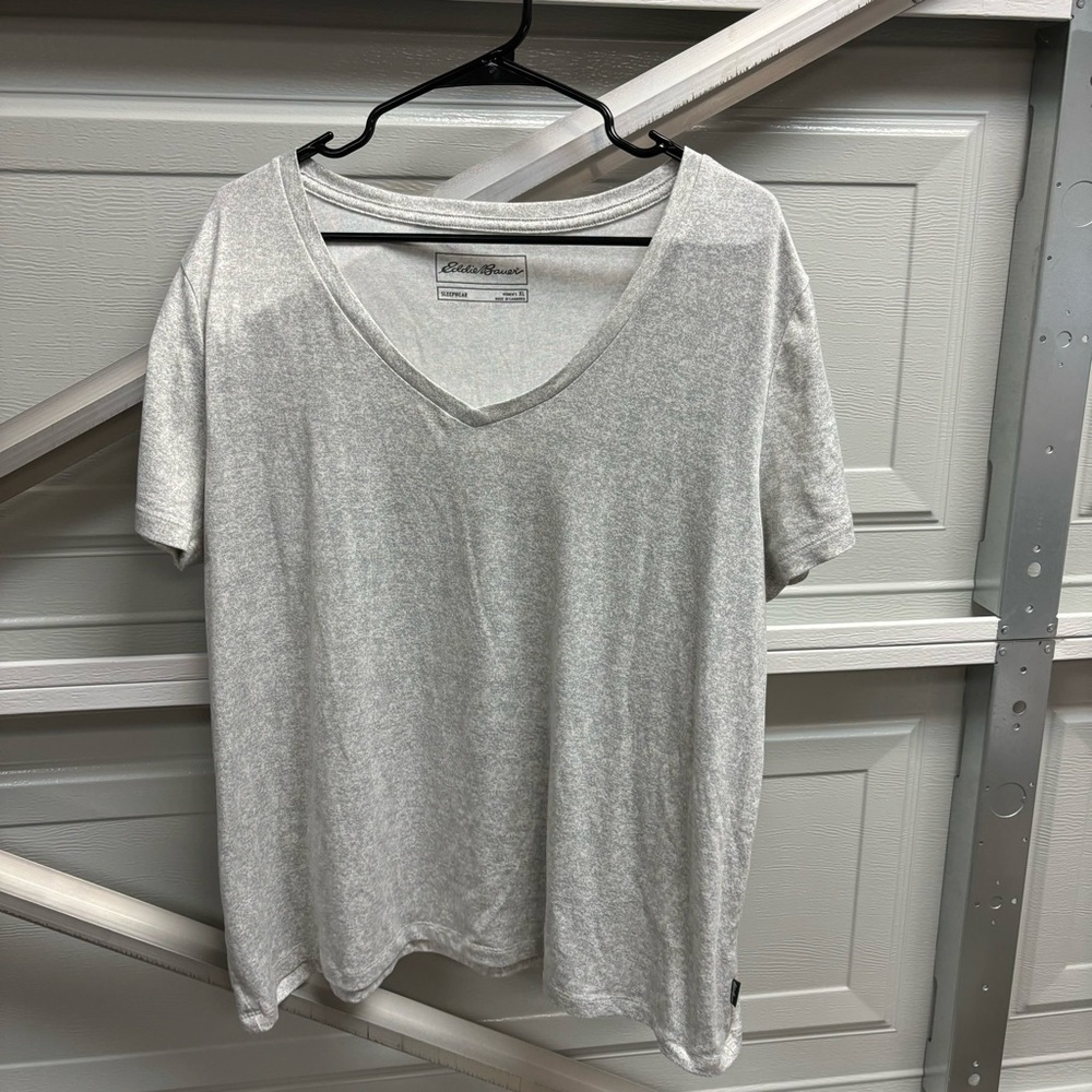 Eddie Bauer Gray Pajama Top